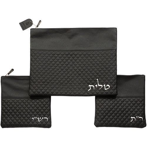 סט טלית תפילין רש"יתם דמוי עור
