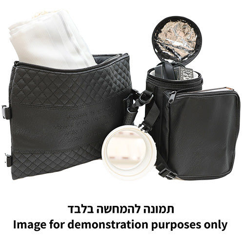 תיק תפ טרמי דמוי עור גוון כחול כהה איכותי לאחסון